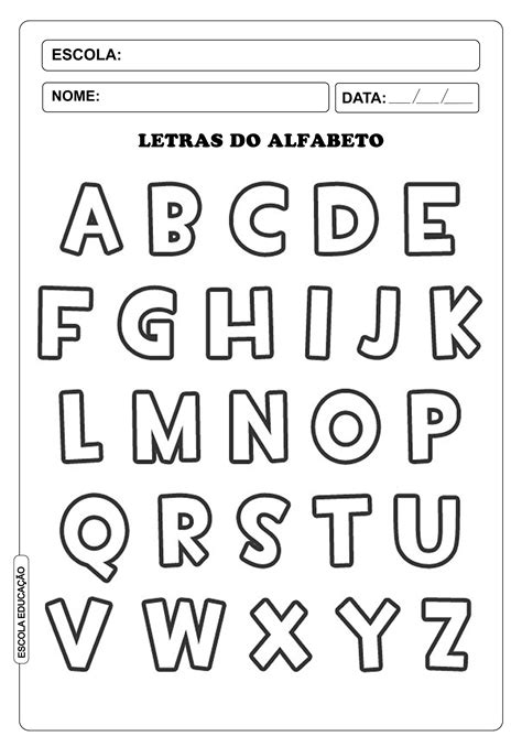 letras do alfabeto para imprimir pdf - letras para imprimir tamanho a4